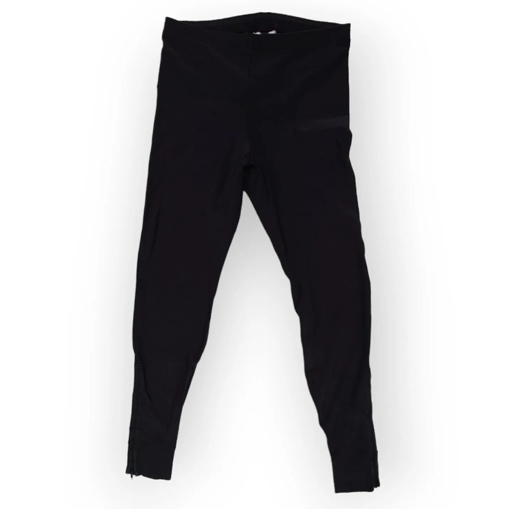 Patagonia Jogger Pants Mens Base Layer Running Zip Leg Black Vintage Made In USA